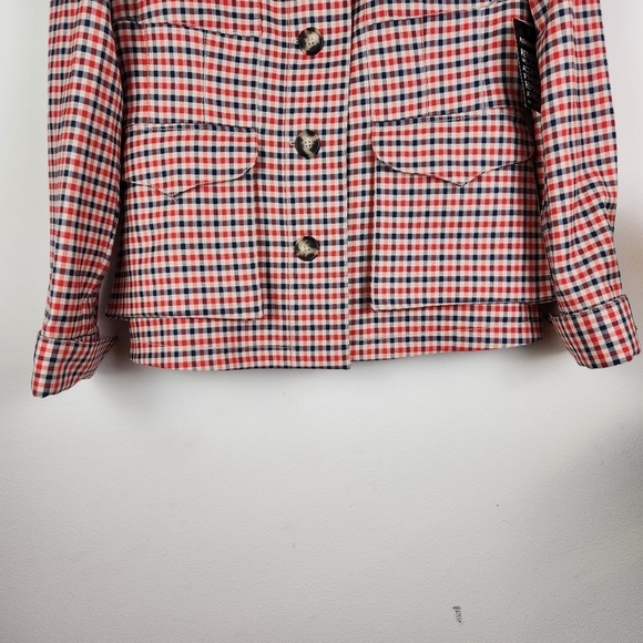 WALES BONNER women's Mambo Red/Blue Jacket Size 46/XL - Picture 9 of 12